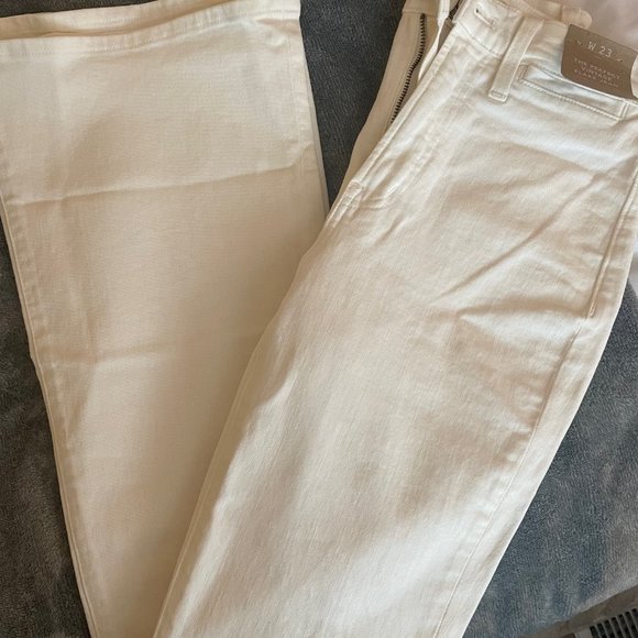 Madewell Perfect Vintage Flare High Rise Tile White Size 23 - Picture 11 of 11